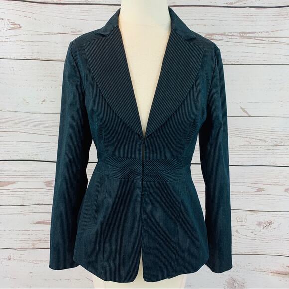 Nine West black pin stripe jacket blazer - Picture 1 of 8